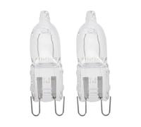 Eglo Lot de 2 lampes halogènes pour four, ampoules G9 avec culot à broches, 2 ampoules de 40 watts chacune, blanc chaud, 2700 kelvins, lampe pour four résistante à la chaleur 300°