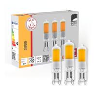 Eglo Lot de 3 ampoules à broche LED G9, lampes crayon, 2 watts chacune
