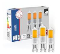 Eglo Lot de 3 ampoules à broche LED G9, lampes crayon, 2 watts chacune