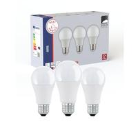 Eglo Lot de 3 ampoules LED E27, ampoules standard, 8 watts chacune, lumière blanche neutre, 4000 K, 806 lumens, lampe A60, verre opaque, Ø 6 cm