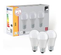 Eglo Lot de 3 ampoules LED E27, lampes en verre opaque, 8,5 watts chacune, 3000 Kelvin, blanc chaud, A60, Ø 6 cm