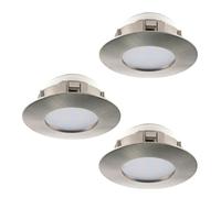 Eglo Lot de 3 spots LED encastrables Pineda, ensemble de spots LED en