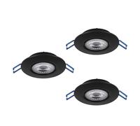 Eglo Lot de 3 spots LED encastrables Zujar, luminaires intérieurs encastrés