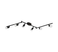 Eglo Luminaire plafonnier Buzz-LED avec 6 spots LED, lampe de plafond en