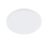 Eglo Luminaire plafonnier LED Frania-IP, lampe de salle de bains, éclairage plafond en métal blanc et plastique, blanc chaud - neutre - froid, IP44, Ø 31 cm