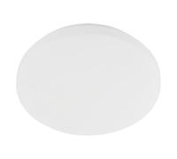 Eglo Luminaire plafonnier LED Pogliola, lampe de plafond avec dip switch, éclairage cuisine, panneau en métal et plastique en blanc, blanc chaud - neutre - froid, Ø 26 cm