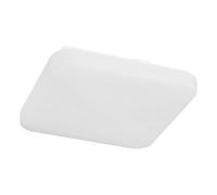 Eglo Luminaire plafonnier LED Pogliola, lampe de plafond avec dip switch, éclairage cuisine, panneau en métal et plastique en blanc, blanc chaud - neutre - froid, 28x28 cm