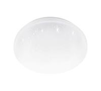 Eglo Luminaire plafonnier LED Pogliola, lampe de plafond avec effet crystal