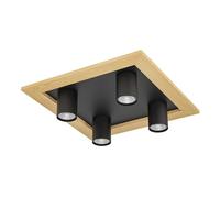 Eglo Luminaire plafonnier LED Valcasotto à 4 spots, lampe de plafond pour