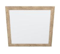 Eglo Luminaire plafonnier Piglionasso, panneau LED avec encadrement en bois