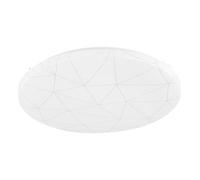 Eglo Luminaire plafonnier Rende, panneau LED rond avec décor géométrique
