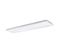 Eglo Luminaire plafonnier Urtebieta, panneau LED en métal avec surface éclairée en plastique, lampe de plafond pour cuisine et bureau, blanc neutre, 119,5 cm