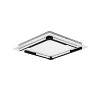 Plafonnier ZAMPOTE LED 25W en aluminium et acier blanc et noir 380x380x50mm