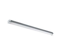 Eglo Luminaire salle de bain LED Tragacete 1, lampe pour miroir, applique murale en plastique argenté et métal chrome, éclairage IP44, blanc neutre, 77 cm