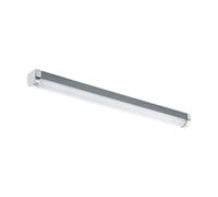 Eglo Luminaire salle de bain LED Tragacete 1, lampe pour miroir, applique murale en plastique argenté et métal chrome, éclairage IP44, blanc neutre, 60 cm