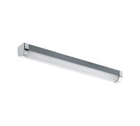 Eglo Luminaire salle de bain LED Tragacete 1, lampe pour miroir, applique murale en plastique argenté et métal chrome, éclairage IP44, blanc neutre, 45 cm