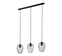 Eglo Lustre NEWTOWN, 1 suspension à 3 flammes vintage, lampe suspendue