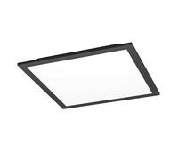 Eglo Panneau LED connect.z Moradillo-Z 30x30 cm, plafonnier ZigBee, Matter, app et commande vocale Alexa, blanc chaud-froid, RGB, dimmable, lampe de plafond noire
