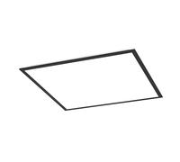 Eglo Panneau LED Moradillo, plafonnier plat, plafond avec Dip Switch, lampe blanc chaud, neutre, froid, métal noir, 60 x cm