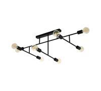 Eglo Plafonnier Belsiana, lampe de plafond vintage 8 flammes, style
