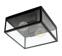 EGLO Luminaire de plafond Charterhouse Noir