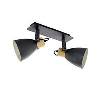 Spot Coswarth 2 lumières E27 40W IP20 Eglo noir