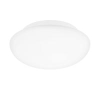 Eglo Plafonnier Ella - Diamètre : 28 cm - 1 Ampoule - en Acier et Verre Blanc Opale Mat - Pour Salon, Cuisine, Bureau, Couloir - Culot E27