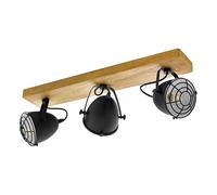 Eglo Plafonnier Gatebeck, luminaire à trois lumières de style vintage