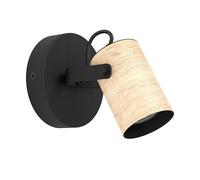 Eglo Plafonnier LED Cayuca, lampe de plafond avec spot orientable, applique
