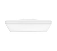 Eglo Plafonnier LED extérieur Castagneto, blanc chaud-froid, lampe de plafond pour balcon et terrasse, plastique blanc, IP54, 31 x 31 cm