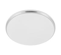 Eglo Plafonnier LED extérieur Margidore, blanc chaud-froid, lampe de plafond pour balcon et terrasse, plastique et métal argenté blanc, IP54, Ø 34 cm
