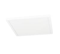 Eglo Plafonnier LED extérieur Minerario, lampe de plafond pour balcon terrasse, luminaire d'extérieur en plastique, IP54, blanc chaud, 39 x 39 cm