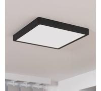 EGLO Plafonnier LED Fueva 5, noir, Salle de bain, Métal, Moderne, Plafonnier LED
