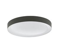 Eglo Plafonnier LED Laurito, luminaire en saillie dimmable avec télécommande, lampe de plafond pour salon en gris et blanc, température de couleur variable - blanc chaud, froid