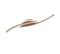 Eglo Plafonnier LED Lungolago, lampe de plafond en forme de tige, éclairage pour bureau et cuisine, spot de plafond en métal couleur bronze, blanc neutre, 74cm