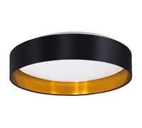Eglo Plafonnier LED Maserlo 2, luminaire pour plafond en textile, lampe de