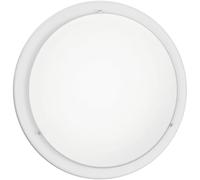 Eglo plafonnier LED Planet, applique murale, lampe plafond en métal blanc