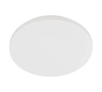 EGLO Plafonnier LED Pogliola-E, détecteur de mouvement et capteur crépusculaire, lampe en saillie, éclairage de plafond, spot en métal et plastique blanc, blanc chaud, Ø 31 cm