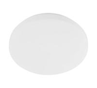 Eglo Plafonnier LED pour salle de bains Pogliola-E, lampe en saillie, éclairage de plafond, spot en métal et plastique blanc, blanc chaud, IP44, Ø 26 cm