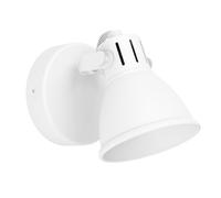 Eglo Plafonnier Seras 1, lampe de plafond 1 flamme style industriel | classique, spot en acier, lampe de salon blanche, lampe de cuisine, spot avec douille GU10