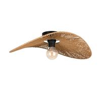 Eglo Plafonnier Siruela, lampe de plafond design naturel, certifié FSC