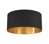 EGLO Plafonnier Zaragoza, lampe de plafond avec abat-jour arrondi en