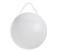 EGLO Poggiobello - Boule lumineuse LED ronde - Batterie - Avec télécommande - À intensité variable - Avec piquet et suspension - En plastique blanc - Changement de couleur RVB - IP44 - Diamètre : 20