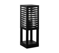 Eglo Potelet éclairage extérieur Alamonte 3, lampadaire d'extérieur, borne lumineuse pour jardin et terrasse, lampe de socle en métal noir, IP44, H 45 cm, E27