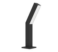 Eglo Potelet éclairage extérieur LED Ugento, lampadaire d'extérieur, borne lumineuse pour jardin et terrasse, lampe de socle en métal noir, IP44, H 36 cm, blanc chaud