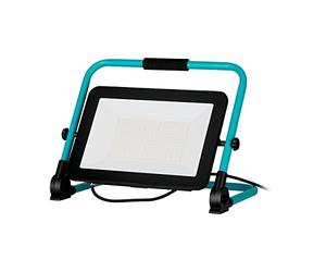 EGLO Projecteur de chantier LED, lampe de travail portable en aluminium et plastique, spot pivotant extérieur en turquoise et noir, éclairage d’atelier et de garage, IP65, blanc neutre, 15800lm