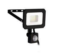 Eglo Projecteur LED extérieur Risacca-E, 1800 lumens, détecteur de mouvement, applique murale avec spot orientable, lampe en aluminium noir, lumière blanc neutre, IP65