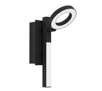 Eglo Rail spot LED Cardillio, rampe avec spot orientable, barre de spots pivotants, plafonnier en plastique et métal noir, lampe de plafond blanc chaud