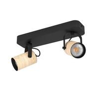 Eglo Rail spot LED Cayuca, rampe de 2 spots orientables, barre de spots