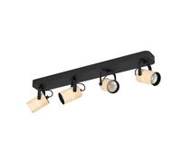 Eglo Rail spot LED Cayuca, rampe de 4 spots orientables, barre de spots